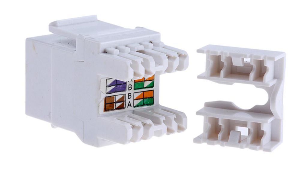 Patch Panel Keystone Jack, CAT5e, Shielded, RJ45 Socket